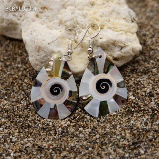 Handcrafted Shell Earrings High Quality Handmade in Bali